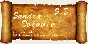 Sandra Dolović vizit kartica